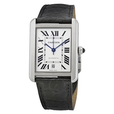 cartier watch mens used|pre owned cartier tank watch.